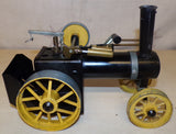 1980's Yellow & Black Mamod Live Steam Traction Engine Kit Built