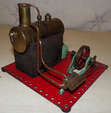 Circa 1948 Flatbase Mamod SE1 Live Steam Engine & Wick Burner