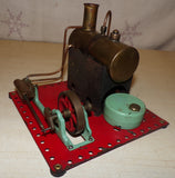 Circa 1948 Flatbase Mamod SE1 Live Steam Engine & Wick Burner