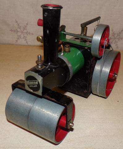 Mamod SR1a Live Steam Engine Road Roller Complete & Steaming
