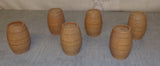 6 Wooden Barrels Ideal For Load On Trailers Or Lorries