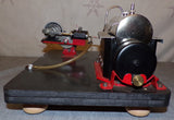 Wilesco D48 Twin Cylinder Marine Type Steam Engine & Gas Fired Boiler