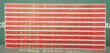 Aftermarket Mamod Canopy Decal  Gold On Red Background For Traction Engine